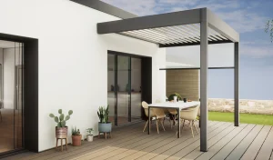 pergola bioclimatique adossée